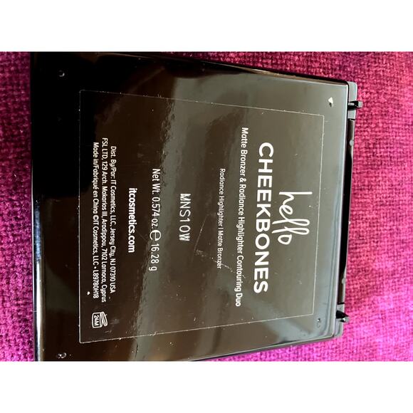 IT COSMETICS Hello Cheekbones DISCONTINUED Matte Bronzer & Highlighter Duo 2 - Picture 2 of 3